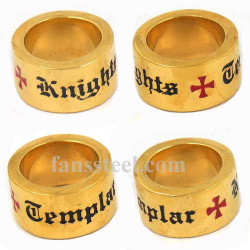 FSR11W46G knights templar cross ring - Click Image to Close